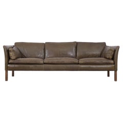 Mid-Century Modern Vintage Leder-Cromwell-Sofa von Arne Norell, 1960er Jahre