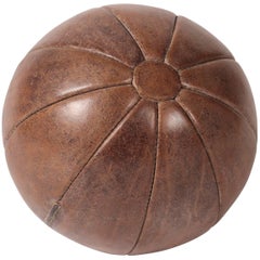 Mid-Century Modern Vintage Leather Medicine Ball Mid-Century Modern Vintage Leather Medicine Ball