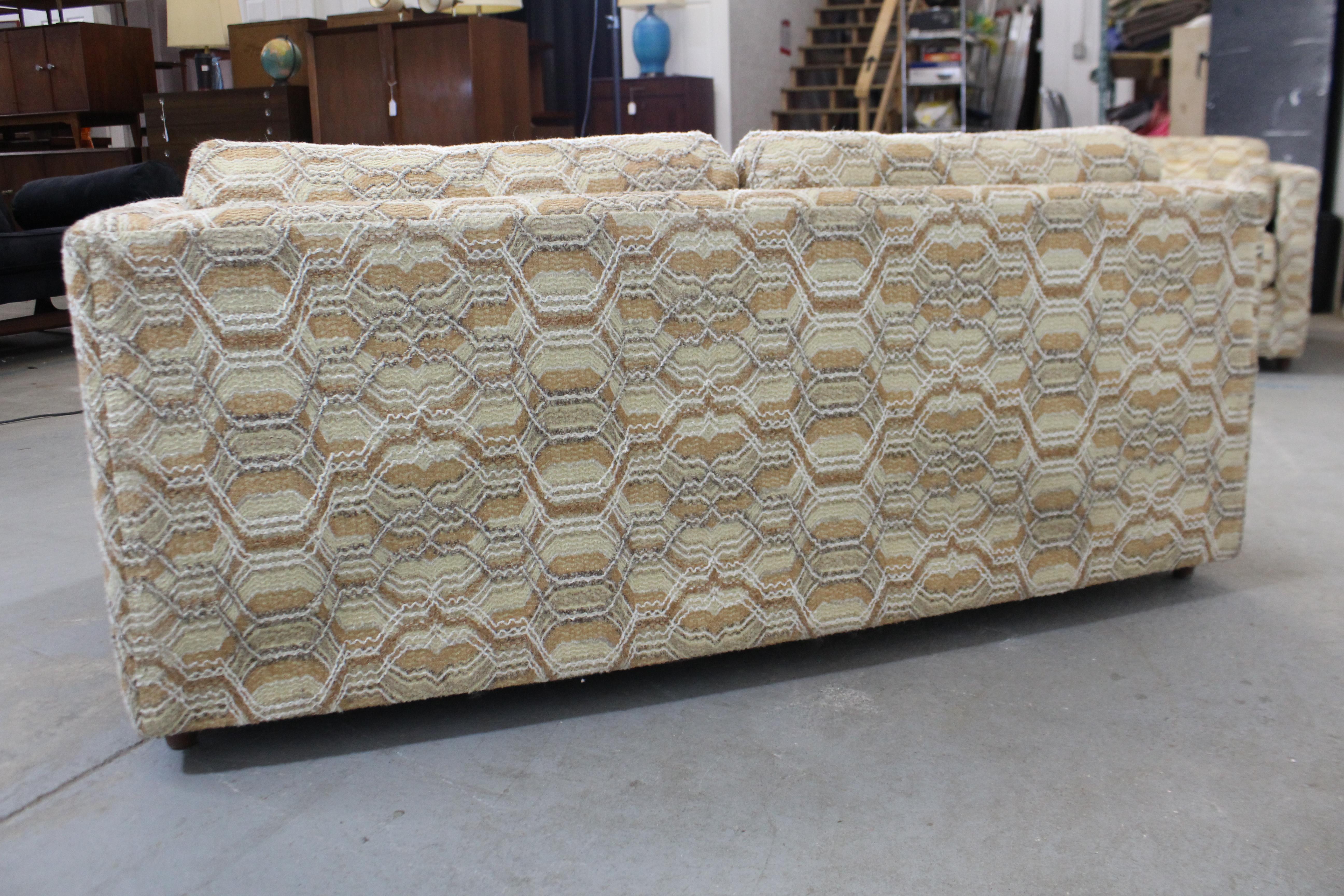 Mid-Century Modern Vintage Loveseat Sofa 3