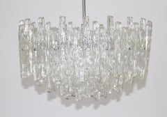 Mid-Century Modern Vintage Lucite Metal Chandelier Pendant, 1960s, Austria