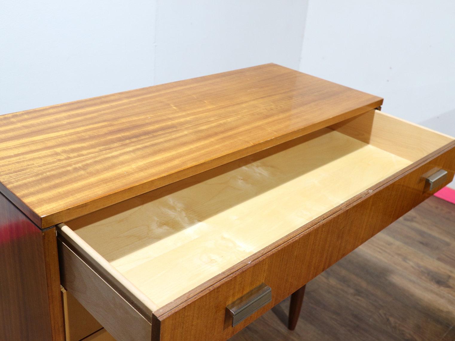 Mid-Century Modern Mid Century Modern Vintage Maple Italian Dresser Drawers by Marino Danish Style