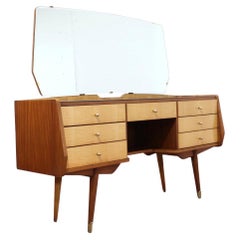 Mid Century Modern Italienischer Eitelkeitsschreibtisch aus Ahornholz von Marino