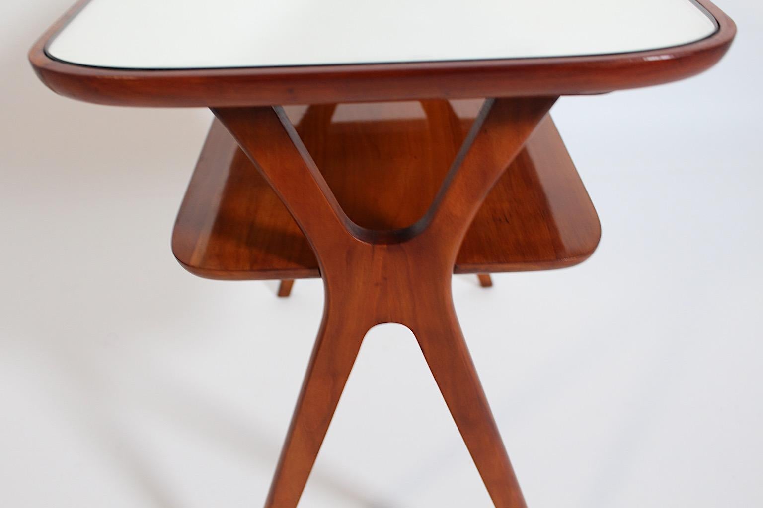 Mid-Century Modern Vintage Maple Side Tables Nightstands Ico Parisi Italy 1950s 7