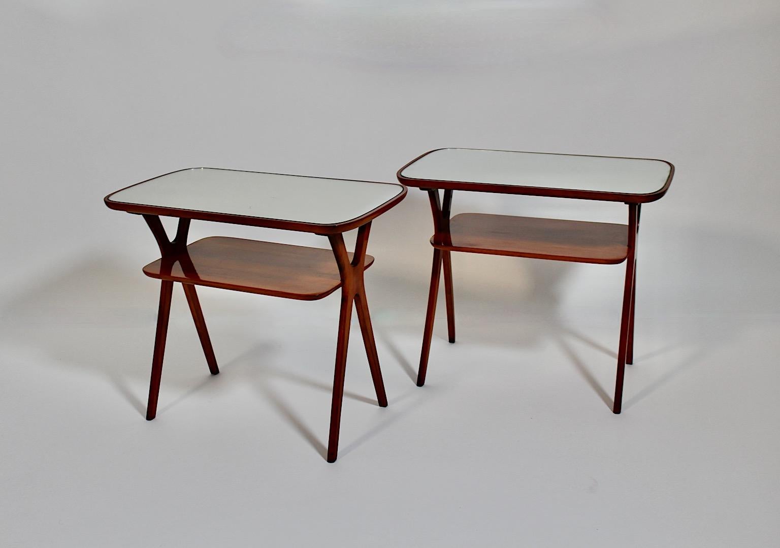 Mid-Century Modern Vintage Maple Side Tables Nightstands Ico Parisi Italy 1950s 10