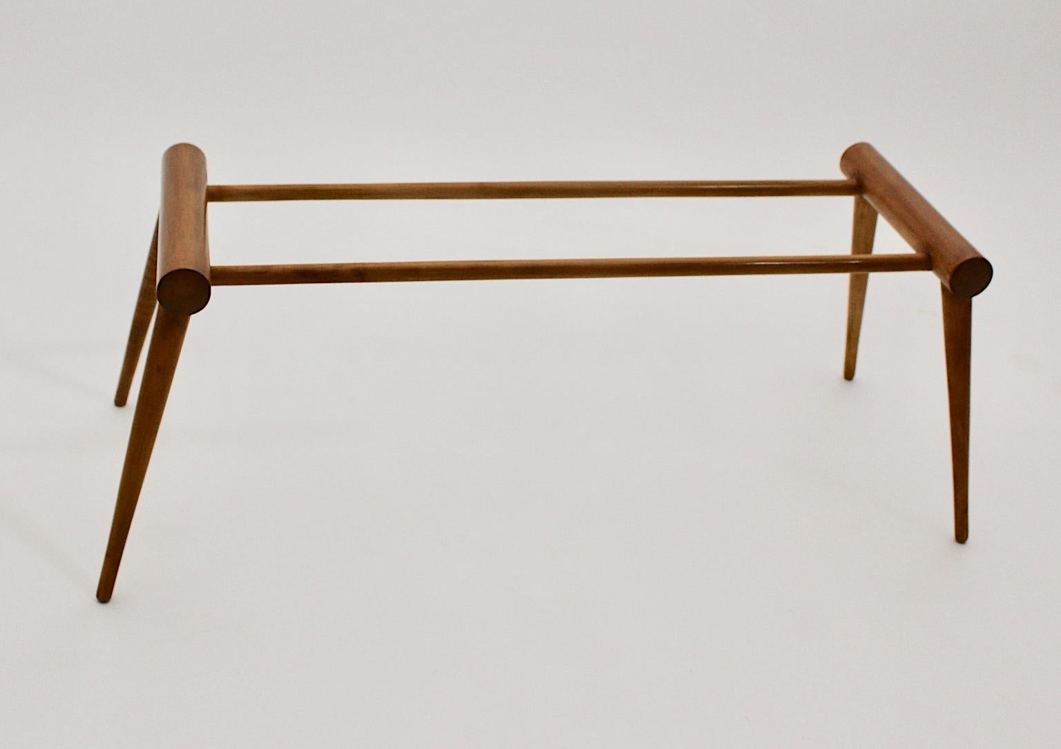 Mid-Century Modern Vintage Maple Tree Coffee Table by Max Kment, Vienna, 1950s For Sale 6