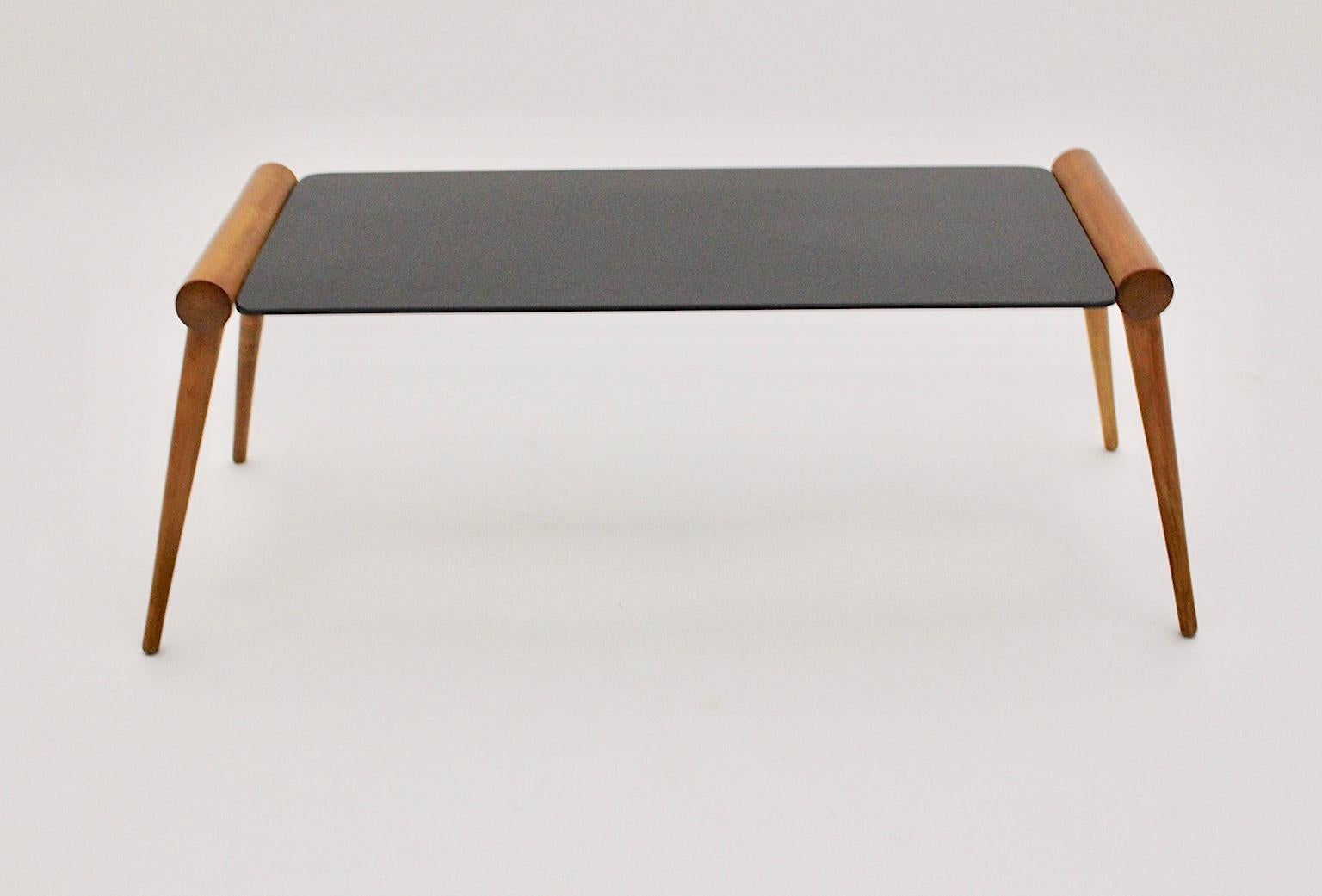 Mid-Century Modern Vintage Maple Tree Coffee Table by Max Kment, Vienna, 1950s For Sale 7