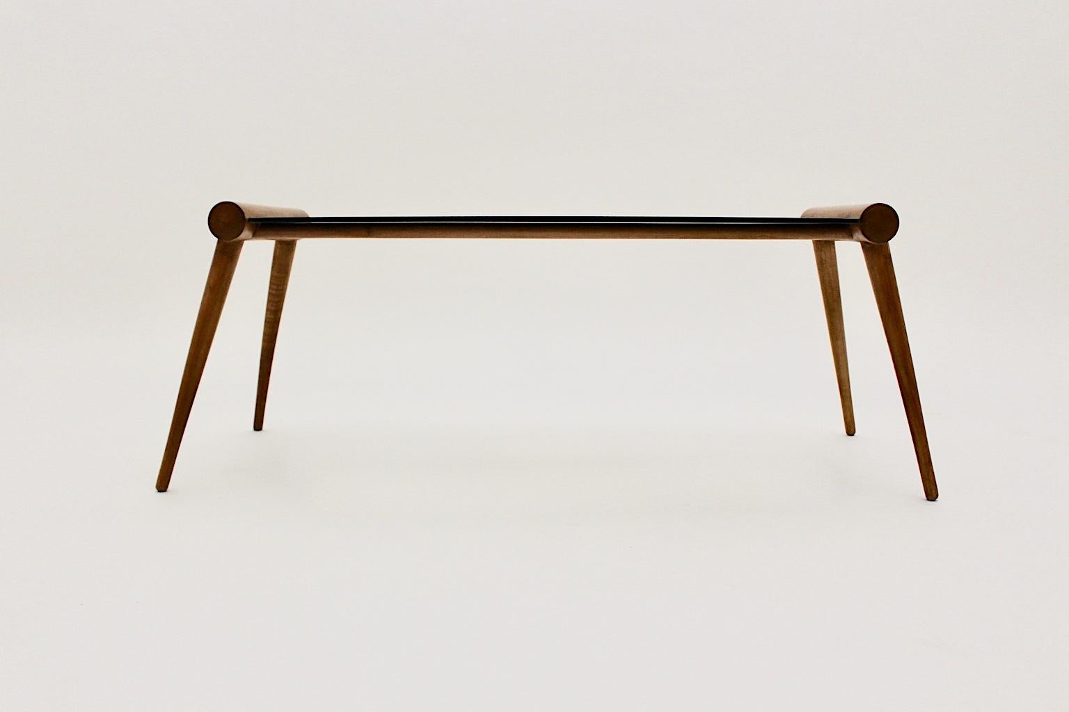 Mid-Century Modern Vintage Maple Tree Coffee Table by Max Kment, Vienna, 1950s For Sale 1
