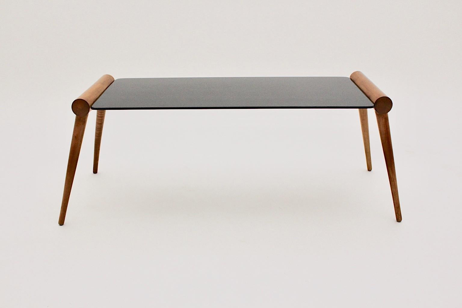 Mid-Century Modern Vintage Maple Tree Coffee Table by Max Kment, Vienna, 1950s For Sale 2