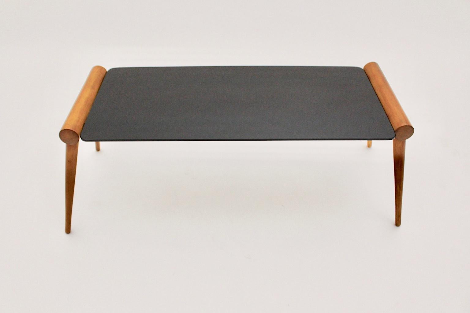 Mid-Century Modern Vintage Maple Tree Coffee Table by Max Kment, Vienna, 1950s For Sale 3