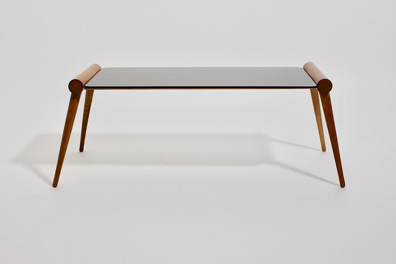 Mid-Century Modern Vintage Maple Tree Coffee Table by Max Kment, Vienna, 1950s For Sale 4