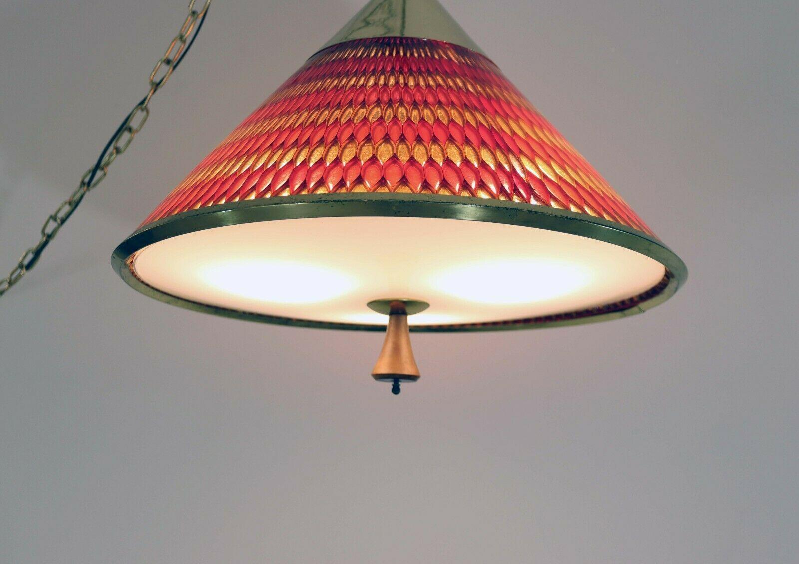 mid century modern swag lamp