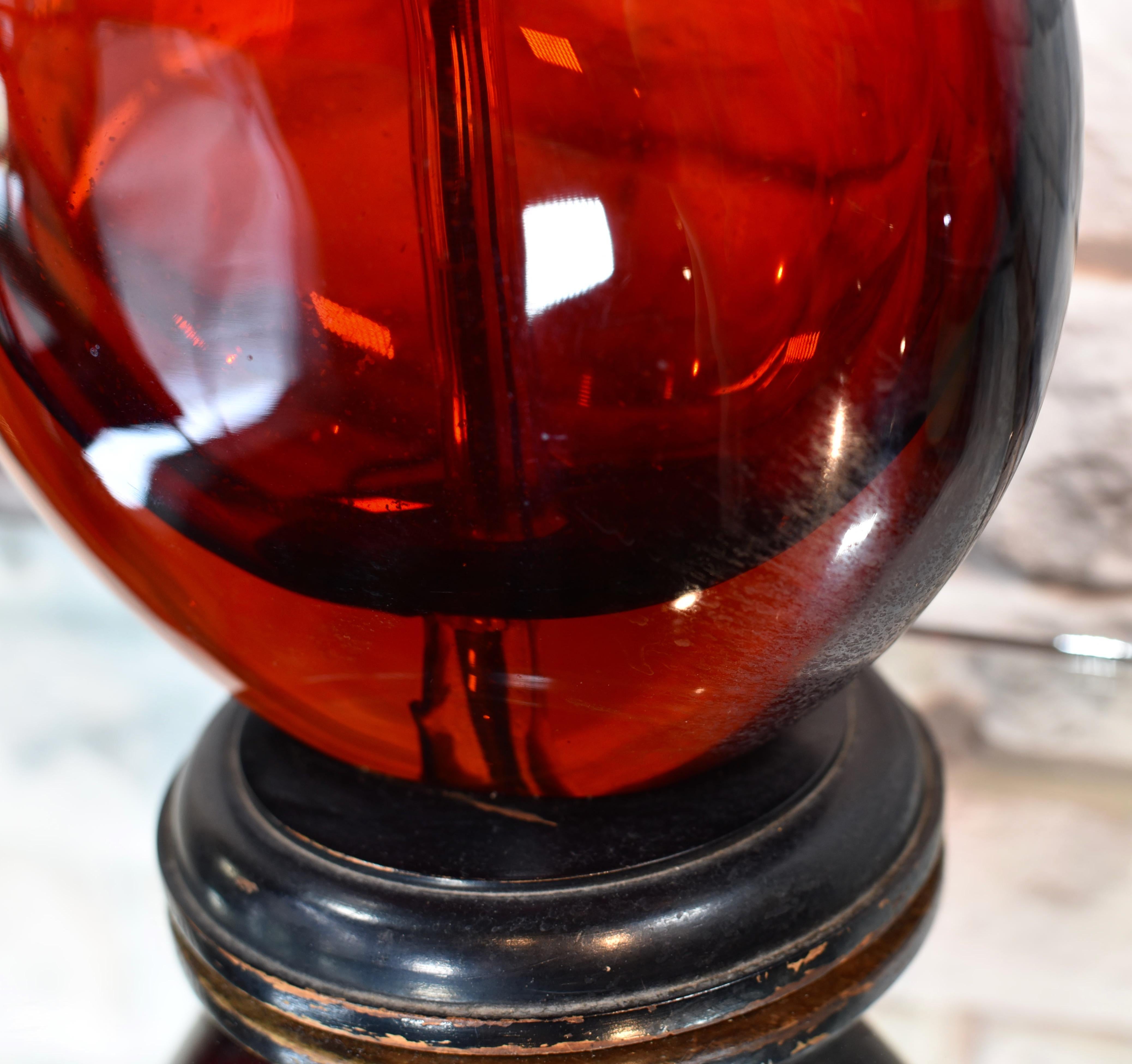 Lampe de bureau Sommerso en verre d'art de Murano moderne du milieu du siècle dernier en vente 4