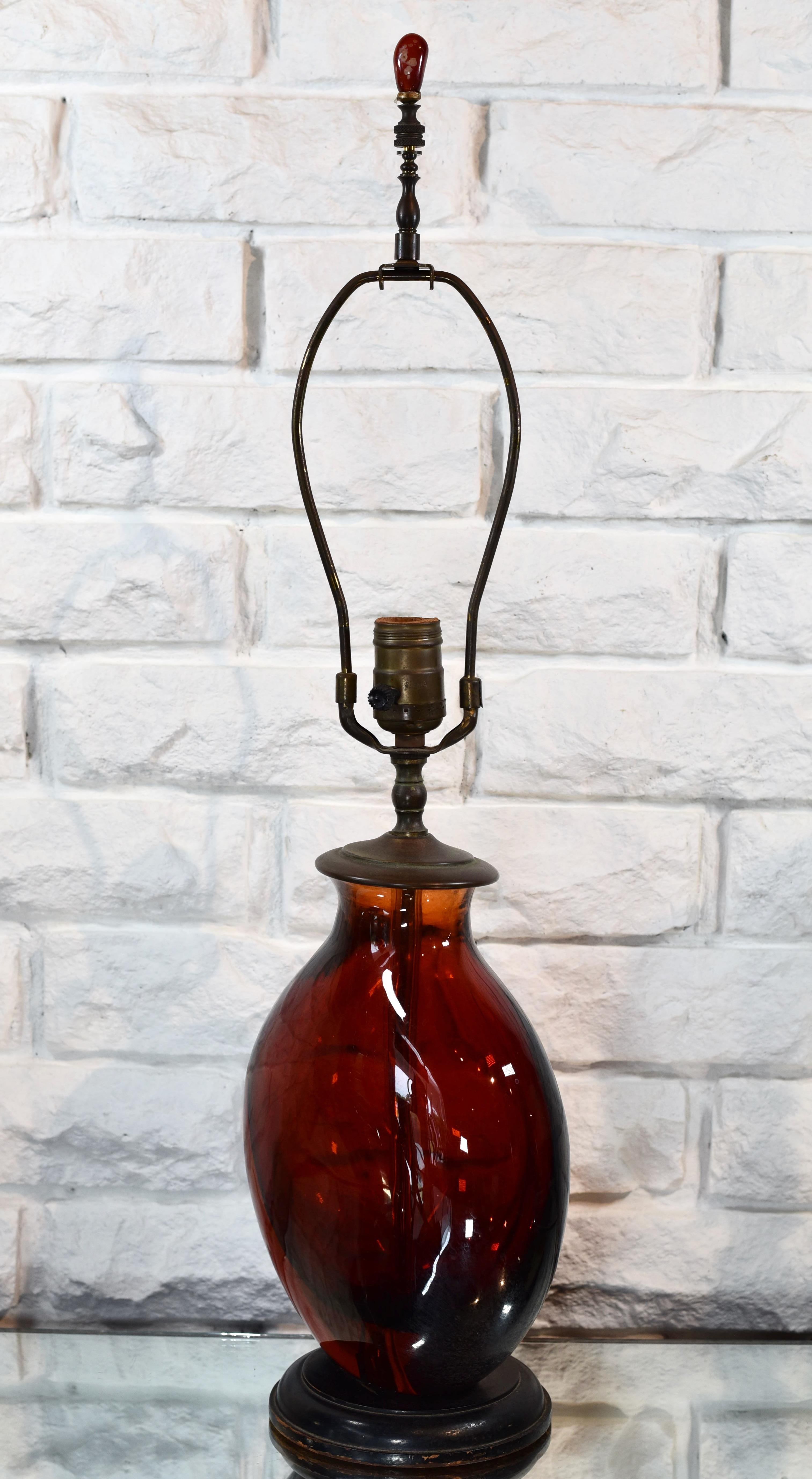 Lampe de bureau Sommerso en verre d'art de Murano moderne du milieu du siècle dernier en vente 2