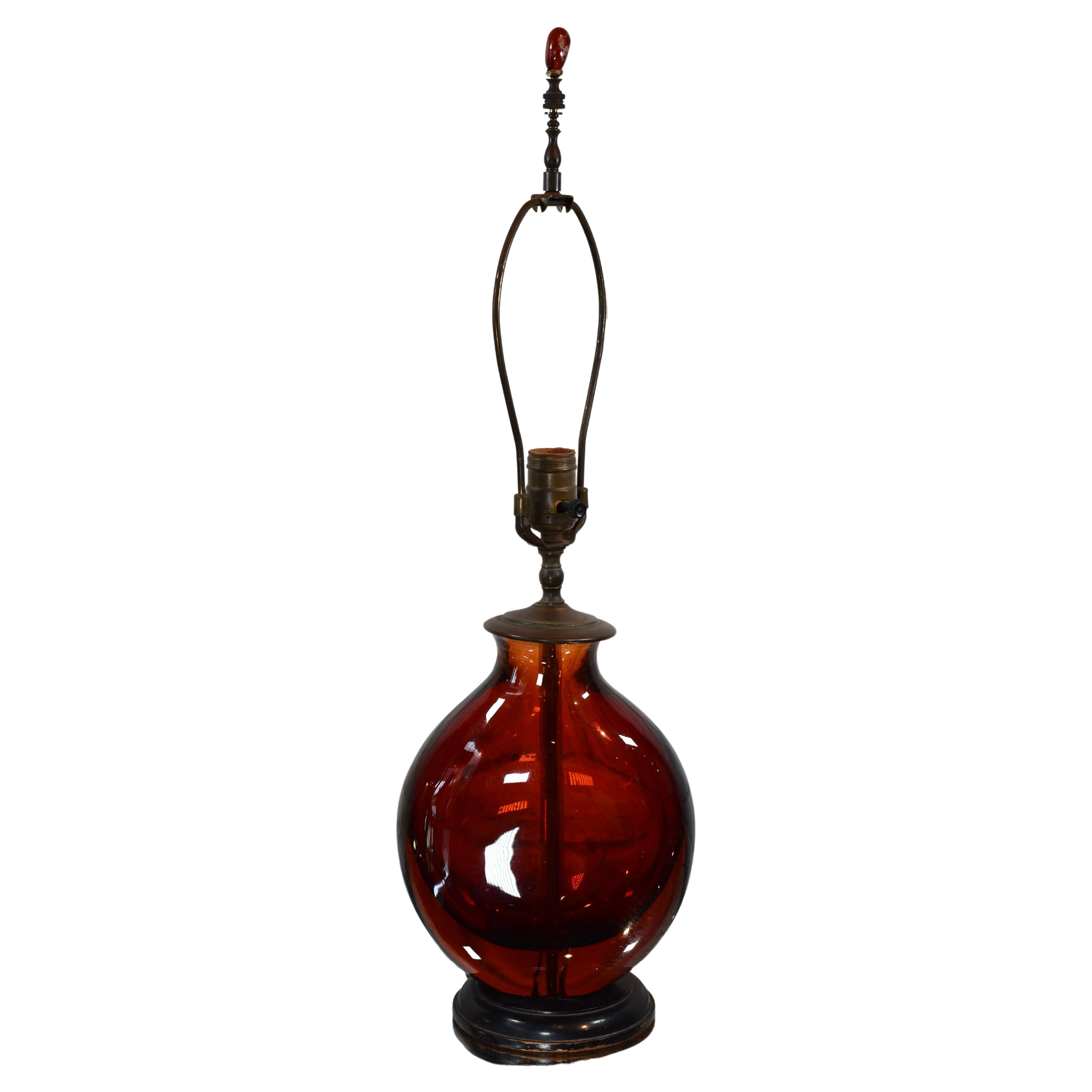 Moderne Sommerso-Tischlampe aus Murano-Kunstglas, Mid-Century Modern