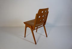 Sedia da ufficio vintage di metà secolo Sedia laterale di colore biondo Franz Schuster