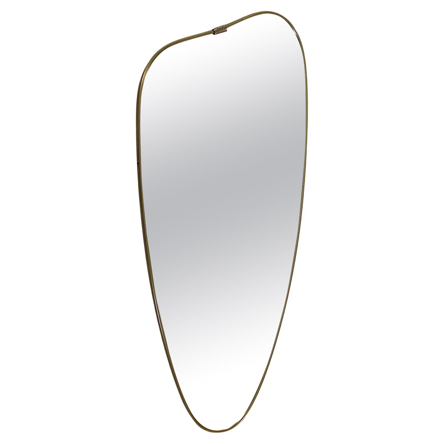 Mid Century Modern Vintage Organic Floor Mirror Wall Mirror 1950s
