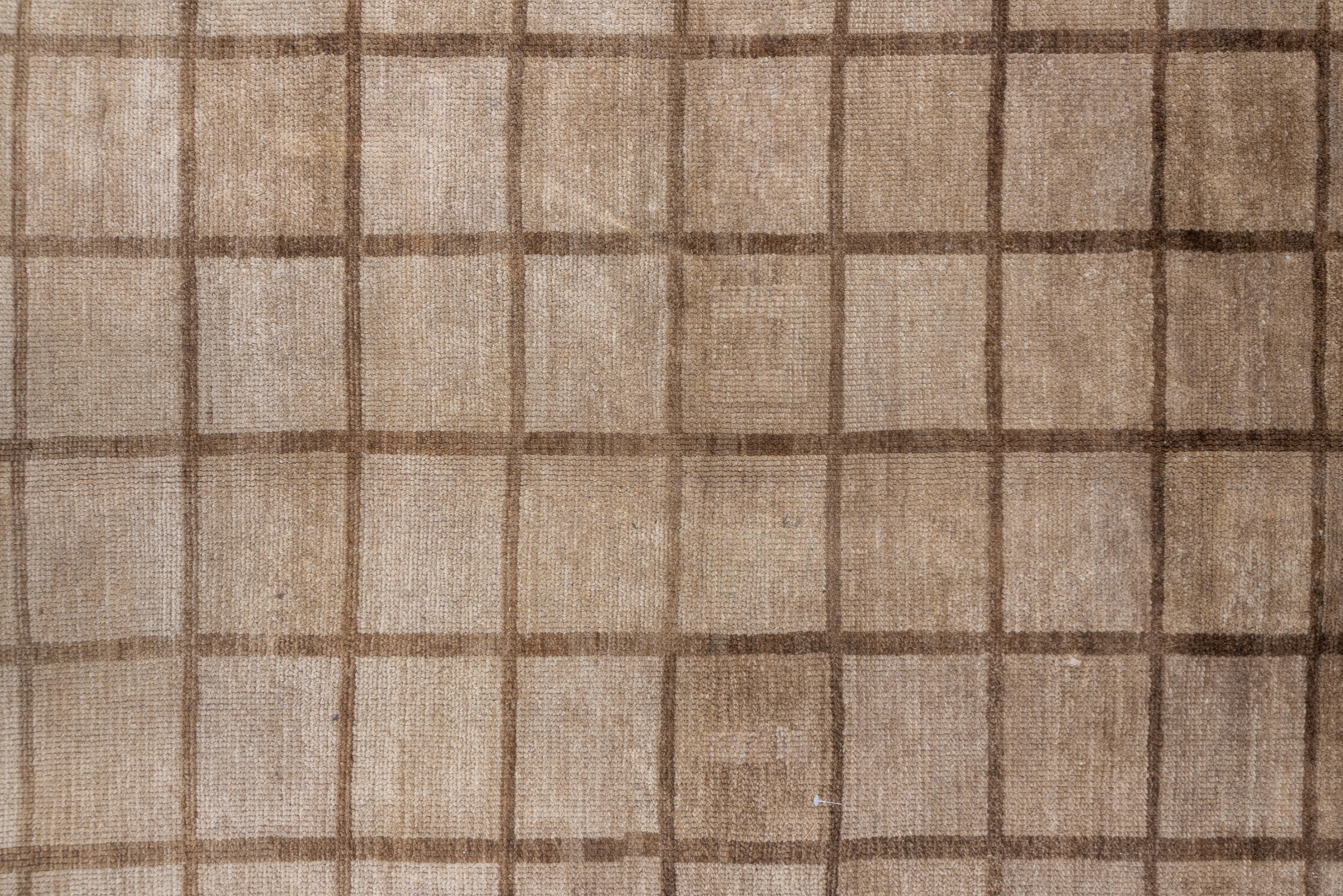 Mid-20th Century Mid-Century Modern Vintage Oushak Carpet, Minimalist Design