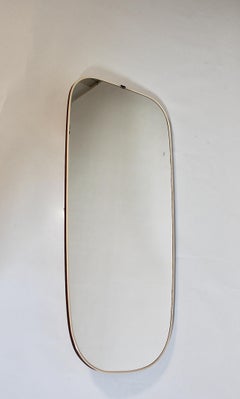 Mid century Modern Vintage Oval Floor Mirror Full Length Mirror Wall Mirror 1950