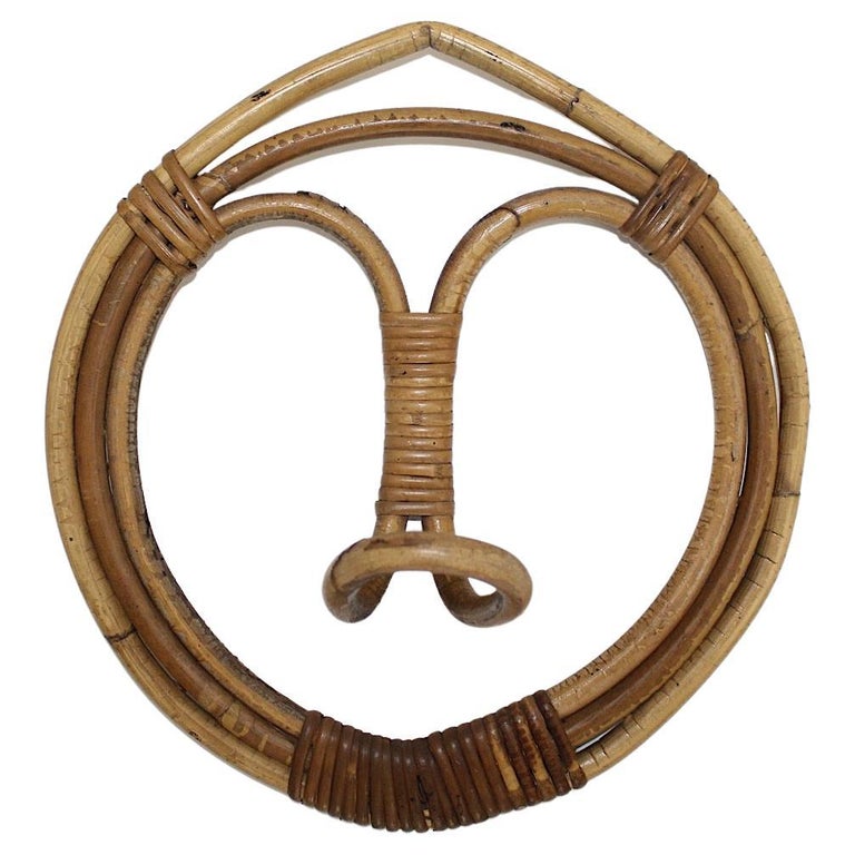 Circular Coat Rack Vintage Round Coat Rack In Bamboo And Hand