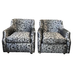 Mid-Century Modern Vintage Pair of Arm Chairs Armchairs