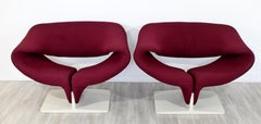 Mid-Century Modern Vintage Pair Pierre Paulin Artifort Ribbon Chairs 1960s