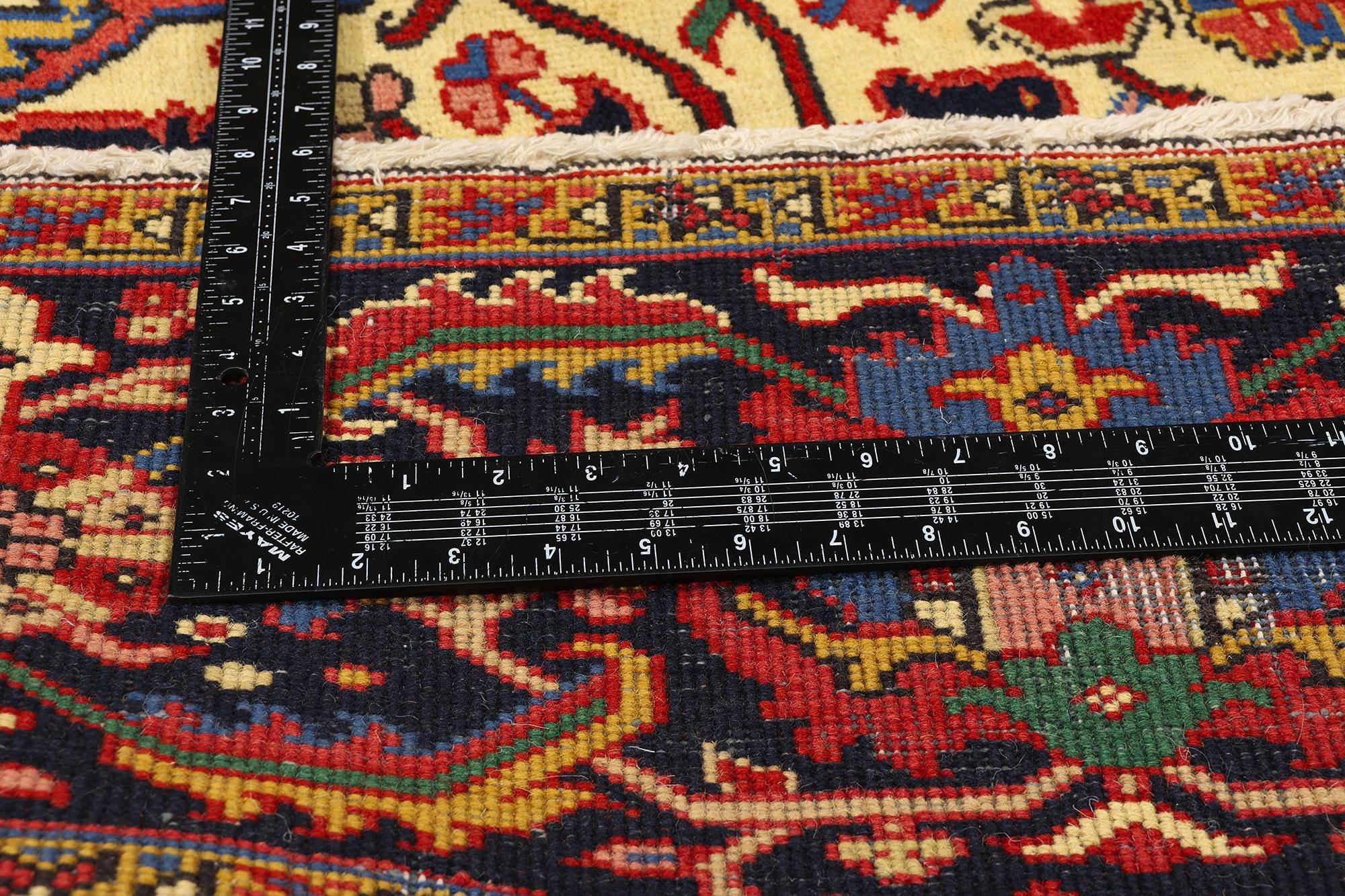 Moderner persischer Heriz-Teppich aus der Mitte des Jahrhunderts, 09'11 x 13'00 im Zustand „Gut“ im Angebot in Dallas, TX