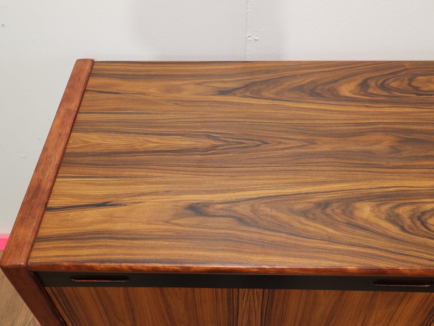 Mid Century Modern Vintage Rosewood Credenza by Skovby Danish Sideboard For Sale 2