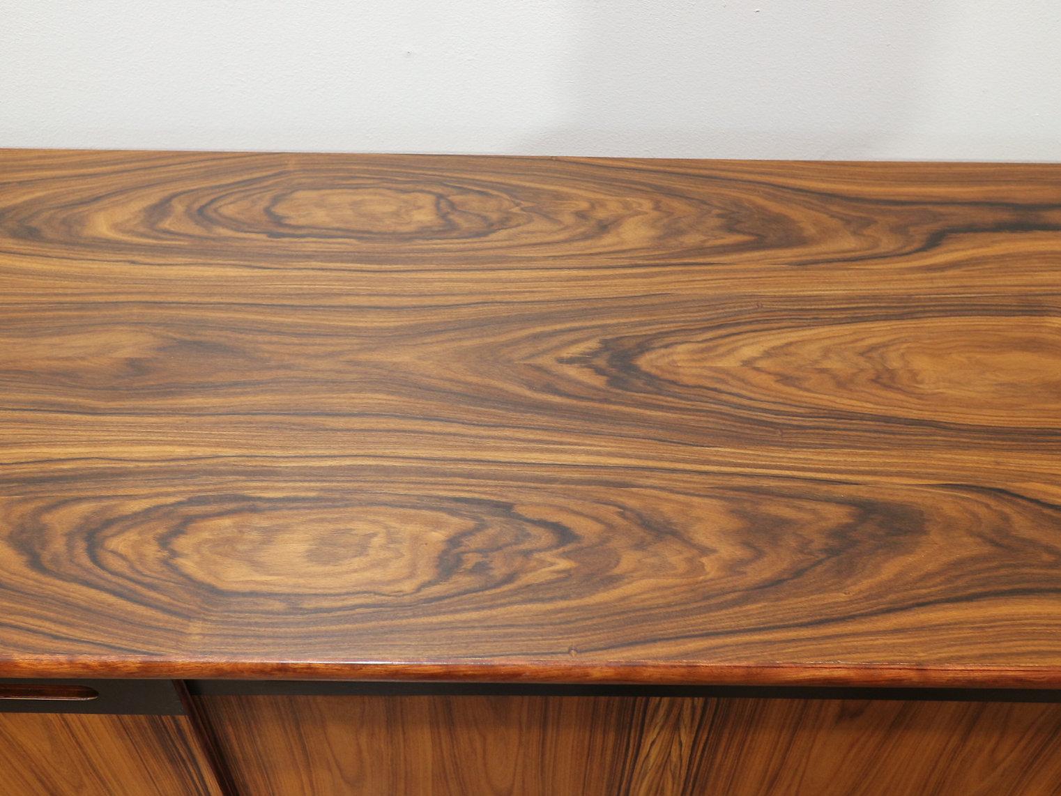 Mid Century Modern Vintage Rosewood Credenza by Skovby Danish Sideboard For Sale 3