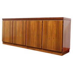 Mid Century Modern Vintage Rosewood Danish Credenza Sideboard by Skovby