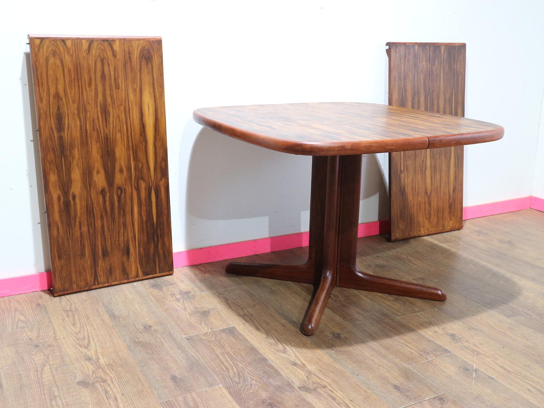 Ausziehbarer dänischer Vintage-Esstisch aus Rosenholz von Skovby, Mid-Century Modern 4