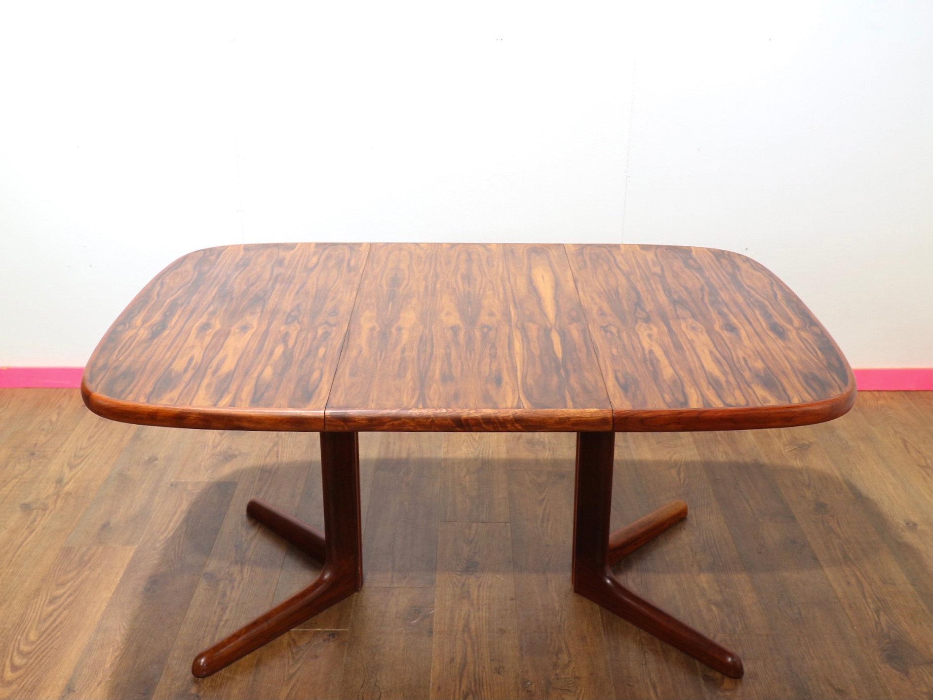Ausziehbarer dänischer Vintage-Esstisch aus Rosenholz von Skovby, Mid-Century Modern 5