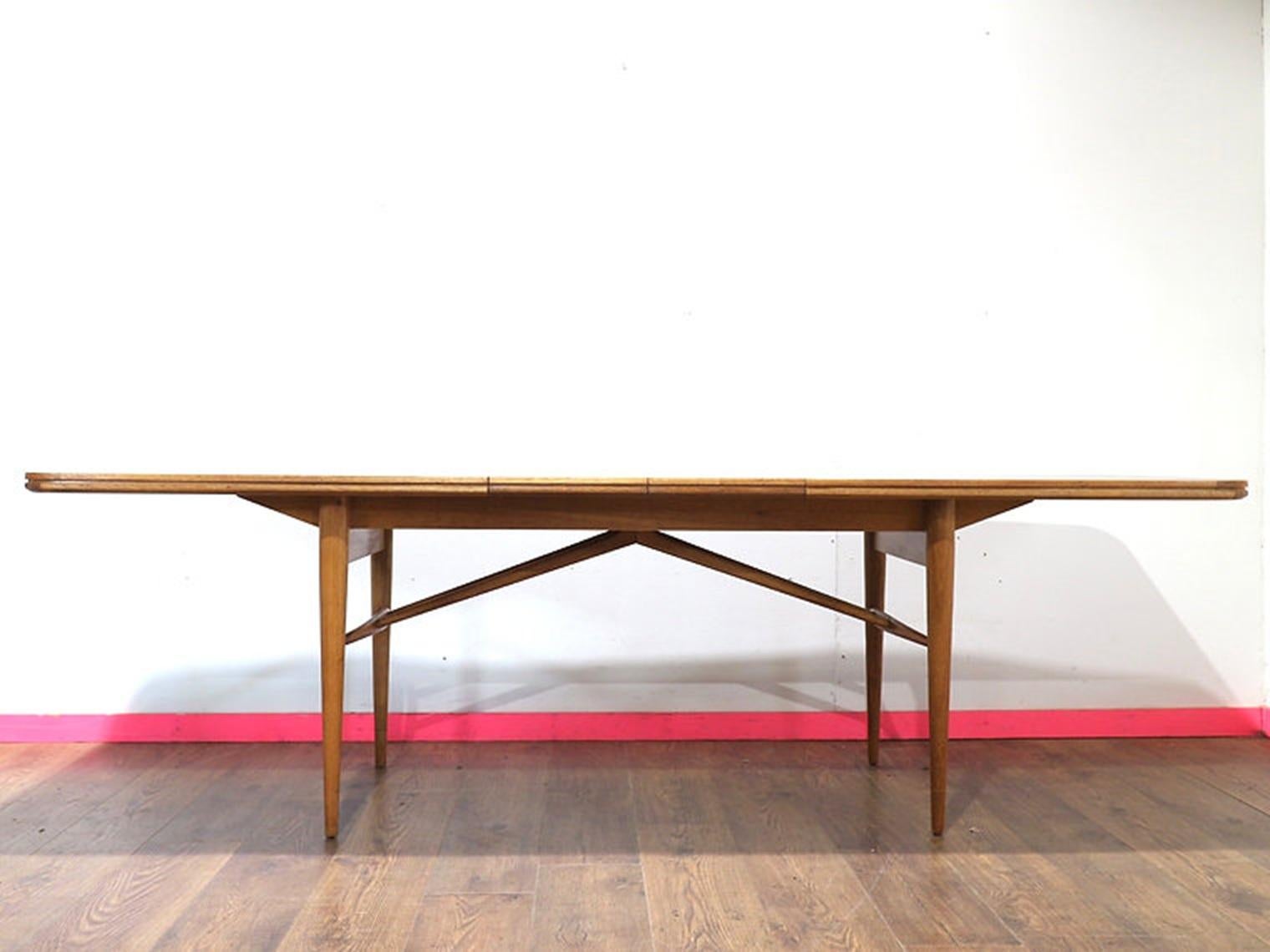 Ausziehbarer Vintage-Esstisch aus Rosenholz im dänischen Stil, Mid-Century Modern (20. Jahrhundert) im Angebot