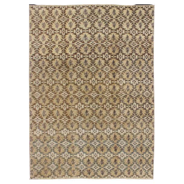 Mid-Century Modern Vintage Rug with Repeating All Over Design For Sale ...