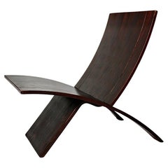 Sedia vintage moderna di metà secolo in laminato di faggio marrone scuro Jens Nielsen 1966