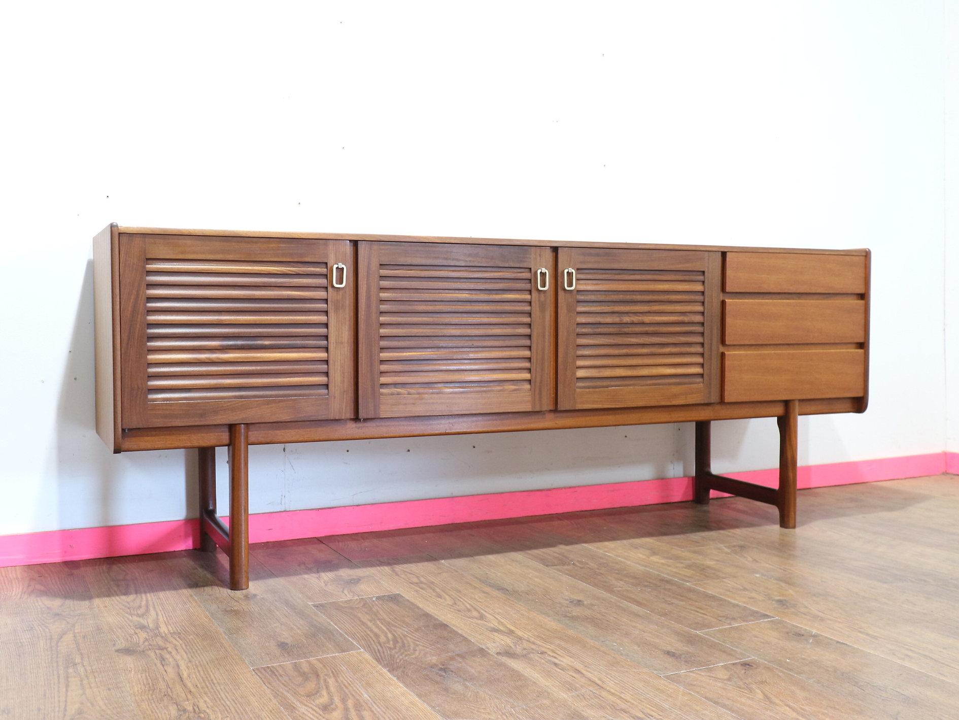 Mid-Century Modern Mid Century Modern Vintage Sideboard Credenza by Mcintosh Danish Style For Sale