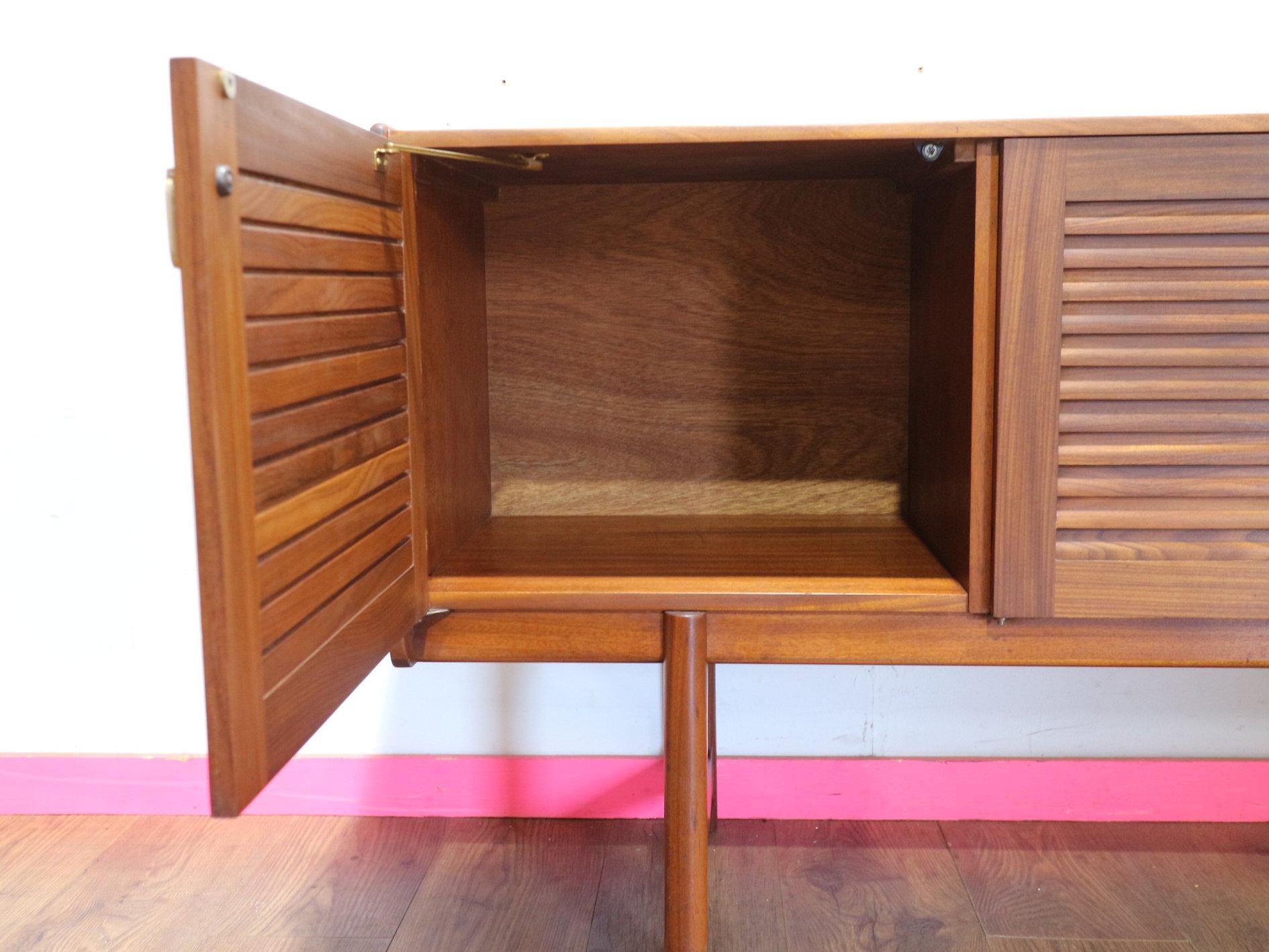 Mid Century Modern Vintage Sideboard Credenza by Mcintosh Danish Style For Sale 1