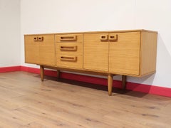 Mid Century Modern Vintage Sideboard Credenza by Uniflex Danish Style Storage