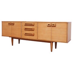Mid Century Modern Vintage Sideboard Credenza by Uniflex Danish Style Storage