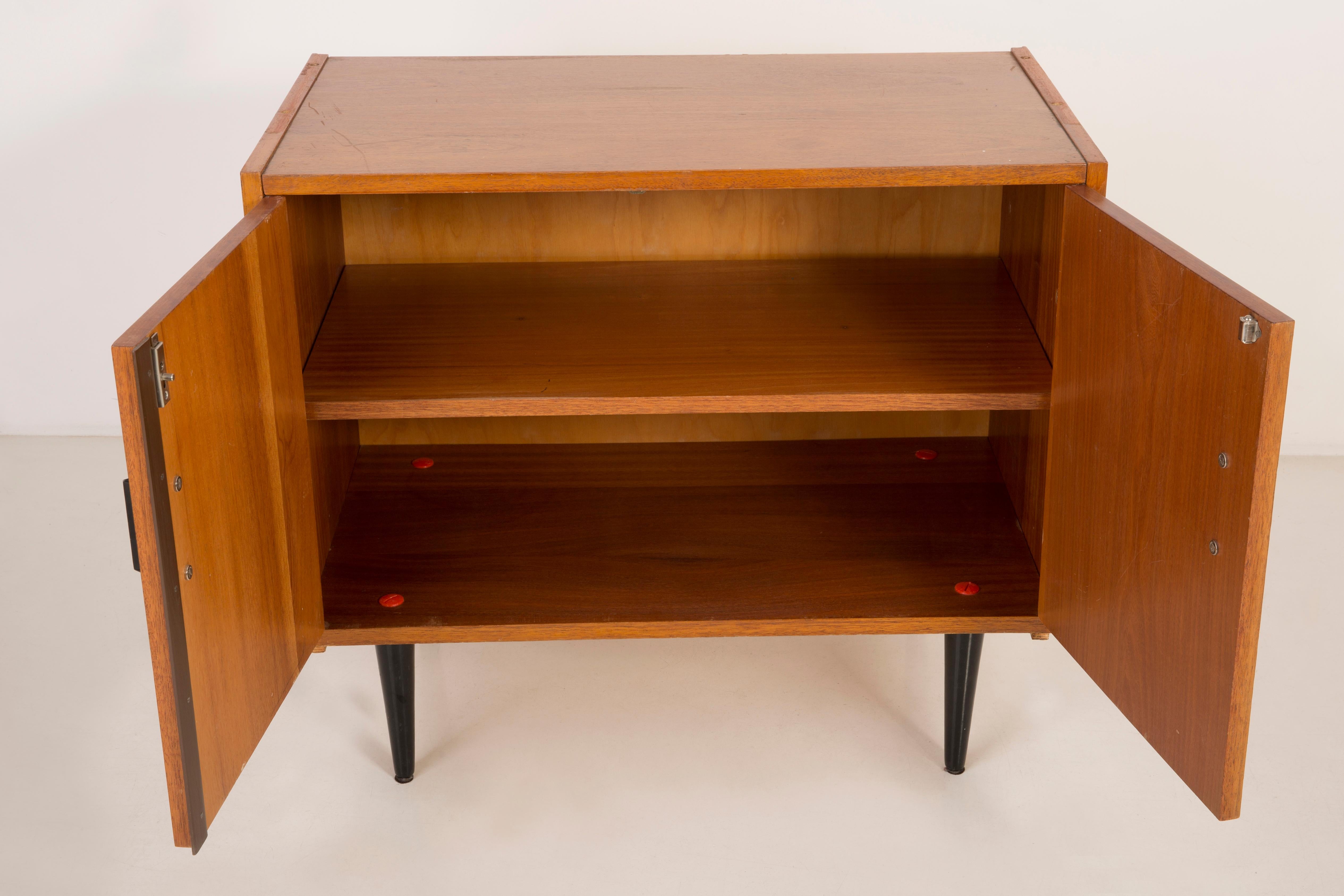 20th Century Mid-Century Modern Vintage Sideboard, Wood, Poland, 1960s For Sale
