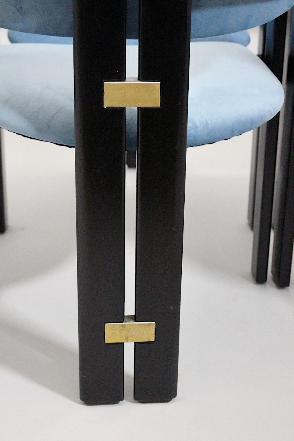 Six chaises Pamplona vintage de style mi-siècle moderne par Augusto Savini pour Pozzi, Italie en vente 5