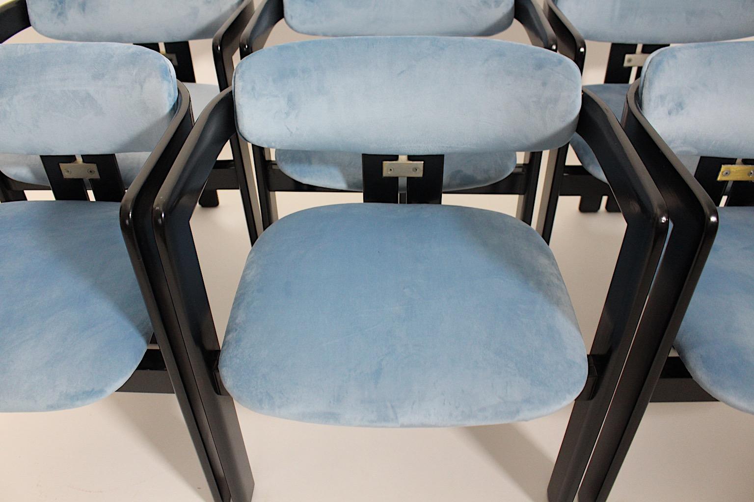 Mid-Century Modern Vintage Six Pamplona Chairs by Augusto Savini for Pozzi Italy For Sale 9