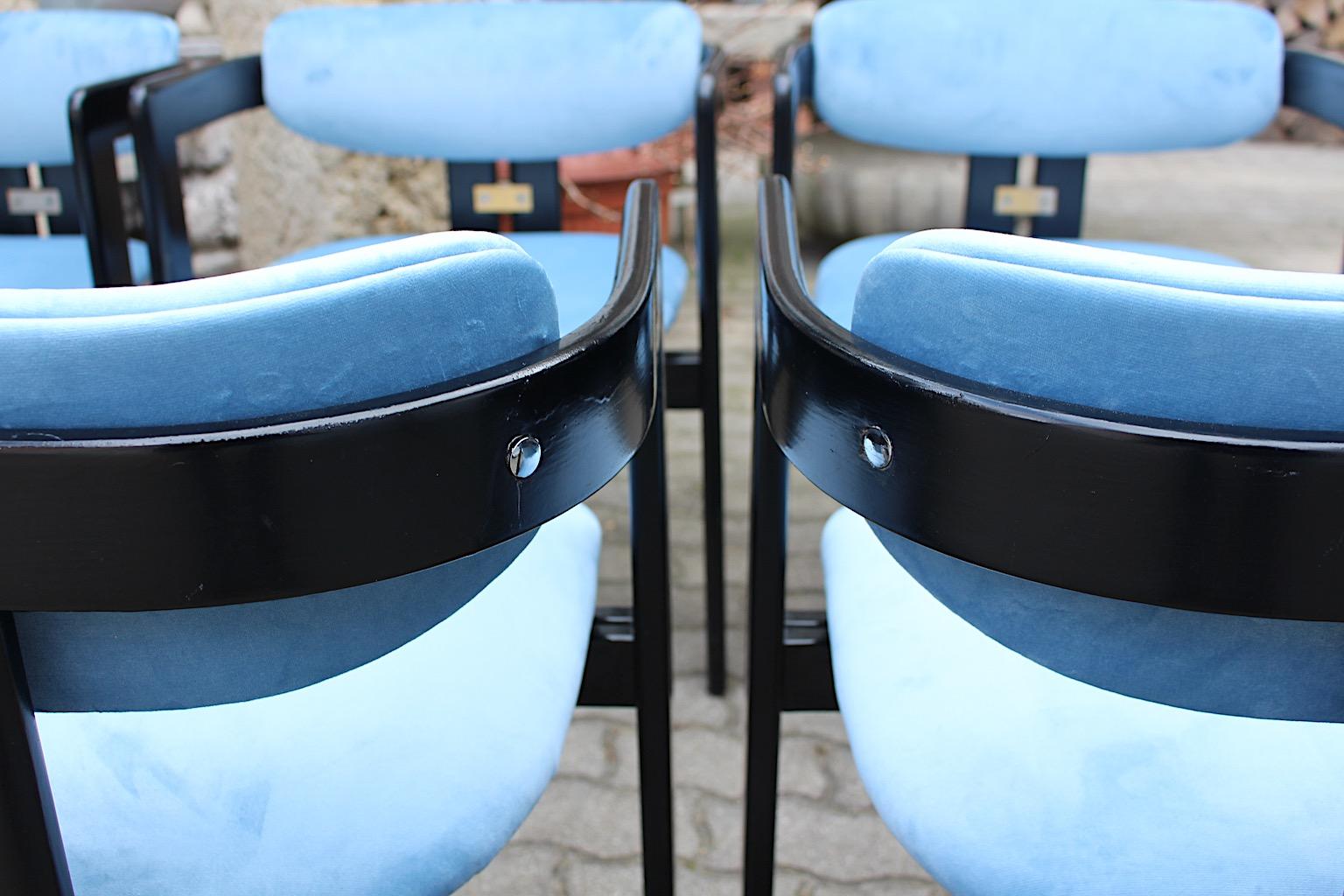 Six chaises Pamplona vintage de style mi-siècle moderne par Augusto Savini pour Pozzi, Italie en vente 11