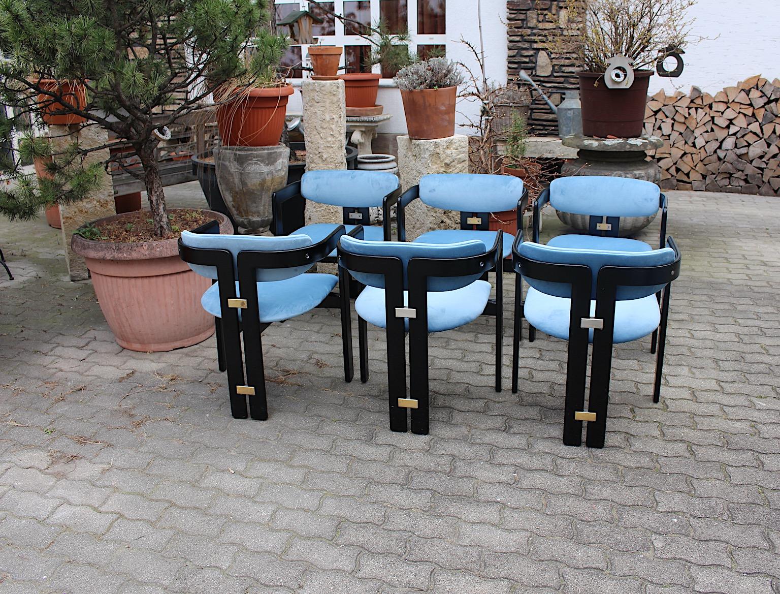Sechs Pamplona-Stühle von Augusto Savini für Pozzi Italien, Moderne der Mitte des Jahrhunderts (Italienisch) im Angebot