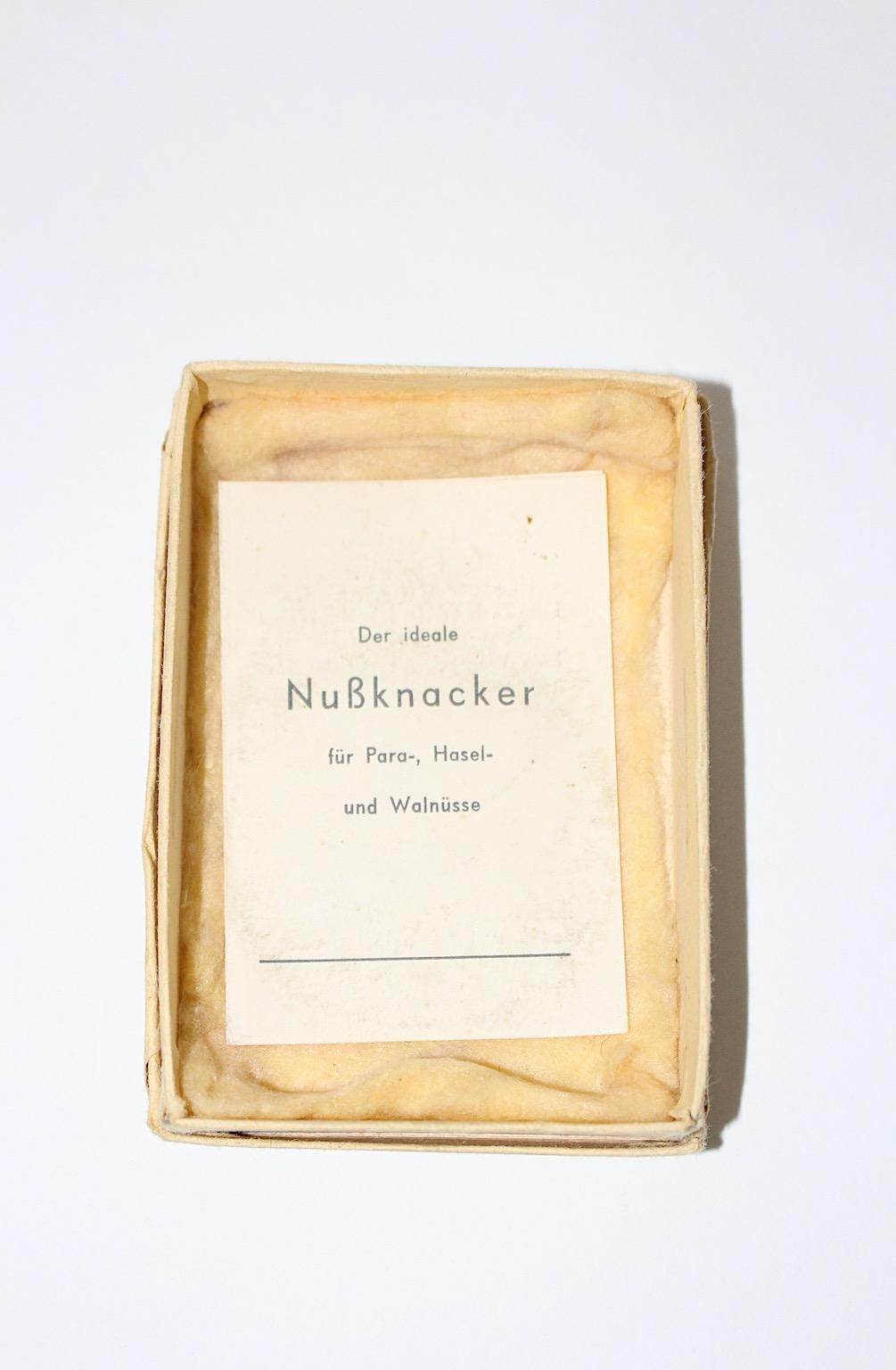 Mid Century Modern Vintage Solid Brass Nutcracker Austria 1950s For Sale 4