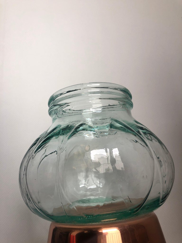 MidCentury Modern Vintage Storage Glass Jar, Made in Italy, 1960s For