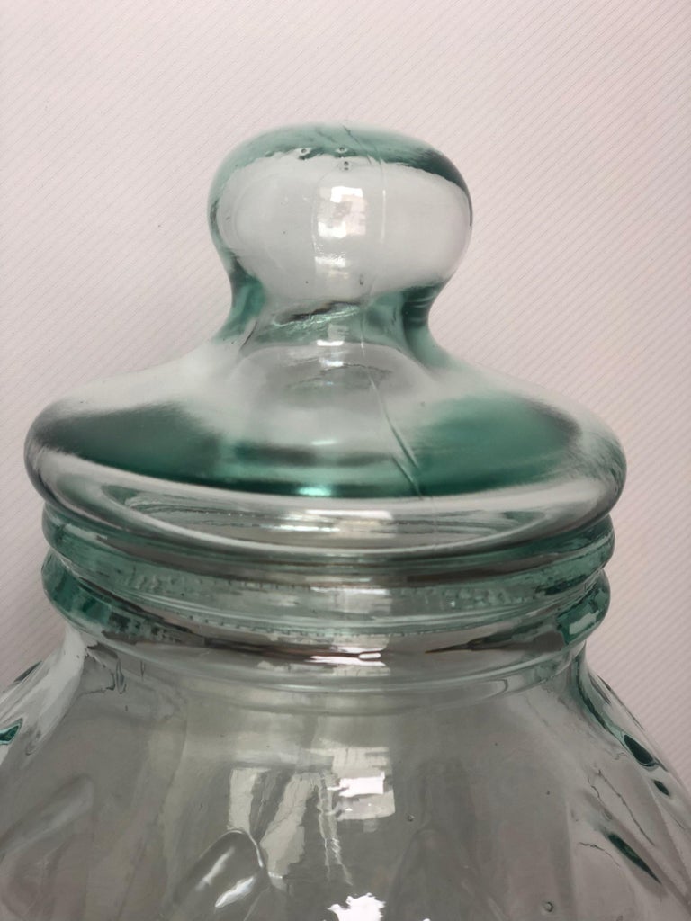 MidCentury Modern Vintage Storage Glass Jar, Made in Italy, 1960s For