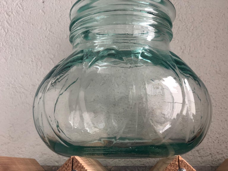 MidCentury Modern Vintage Storage Glass Jar, Made in Italy, 1960s For