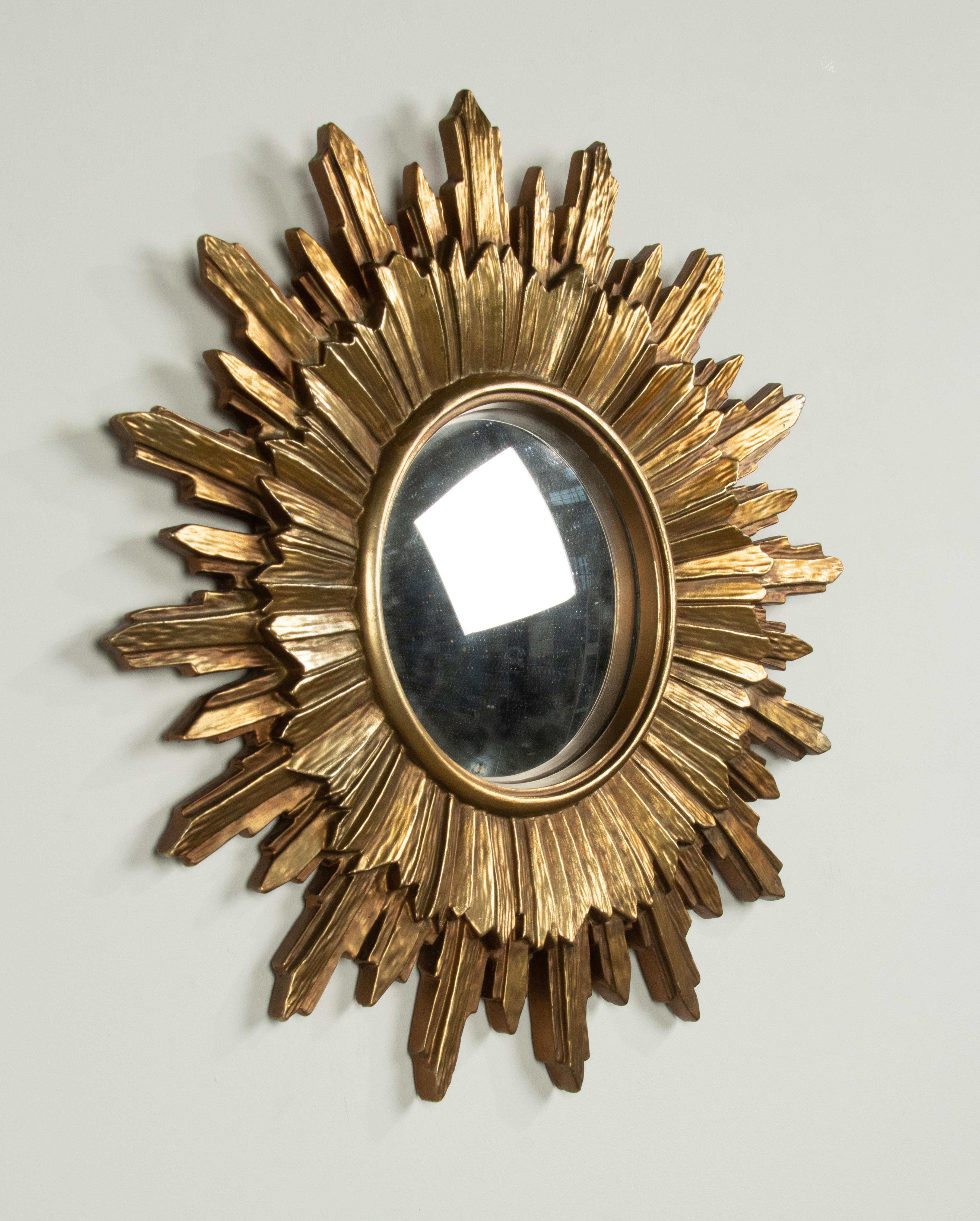 Mid-Century Modern Vintage Sunburst Mirror 4