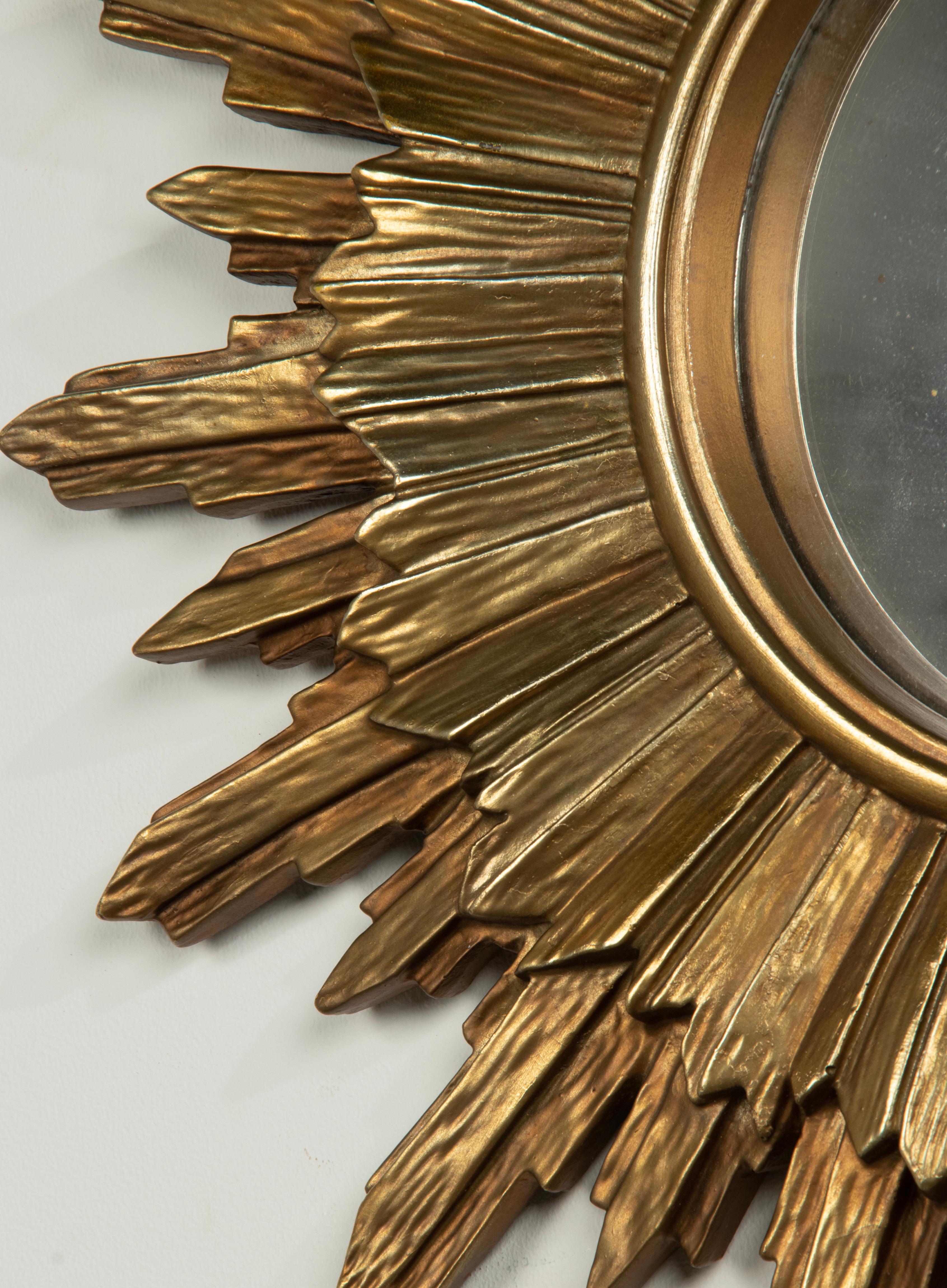 Mid-Century Modern Vintage Sunburst Mirror 5