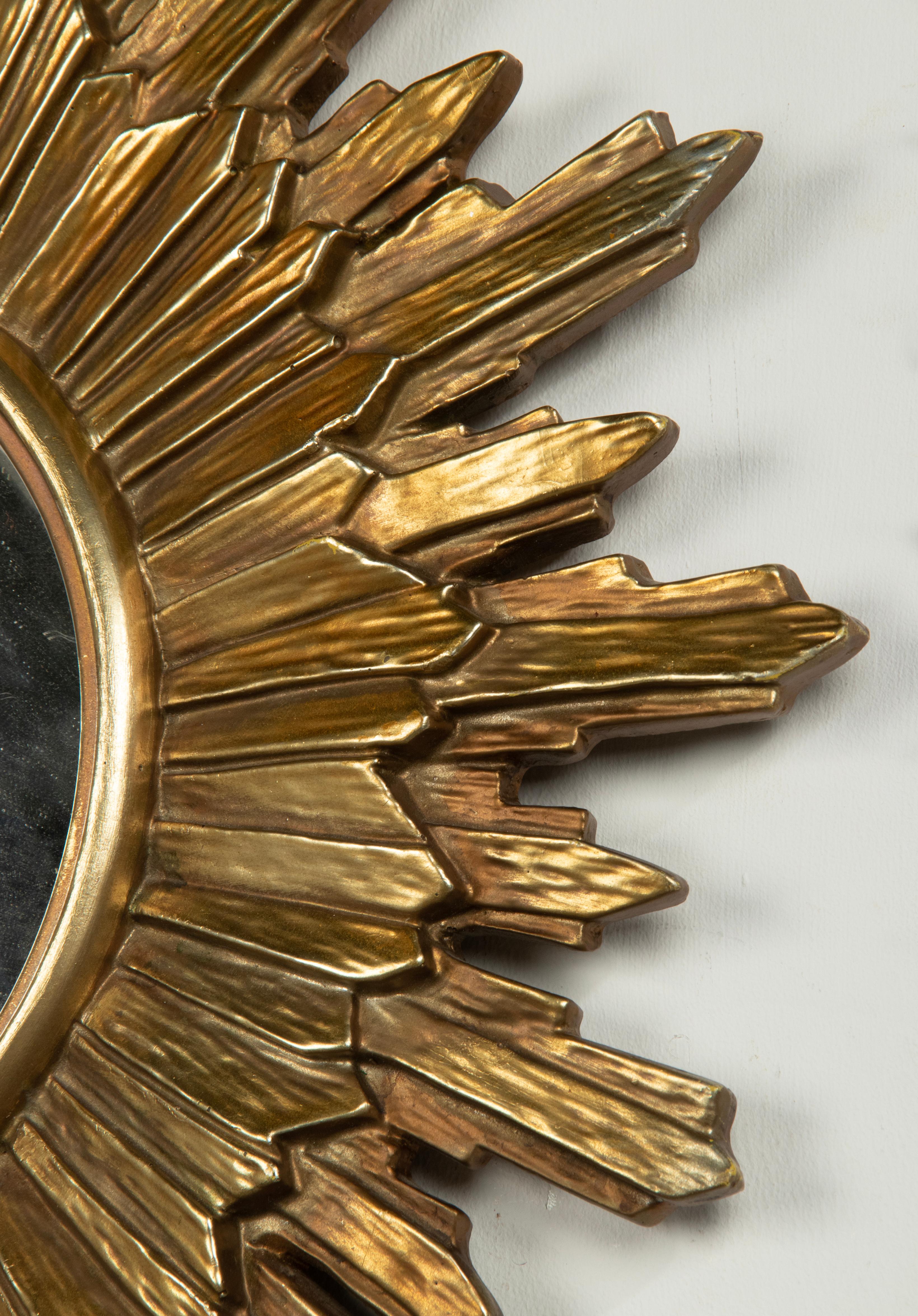 Mid-20th Century Mid-Century Modern Vintage Sunburst Mirror